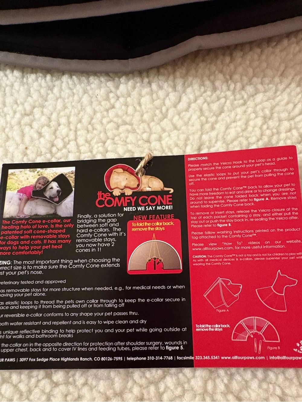 All Four Paws The Comfy Cone - Tan - Large